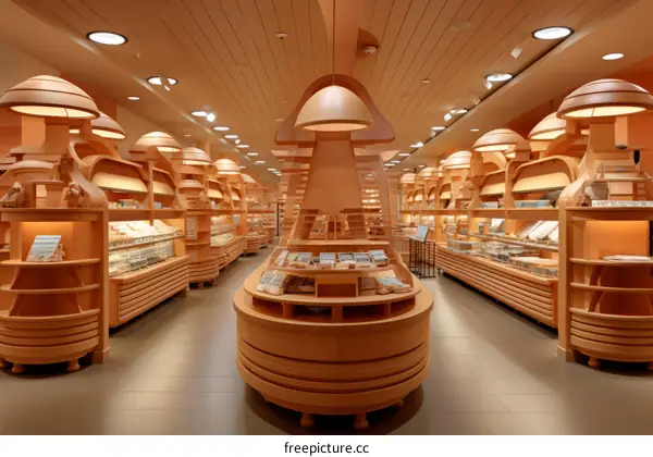 Grocery store interior design