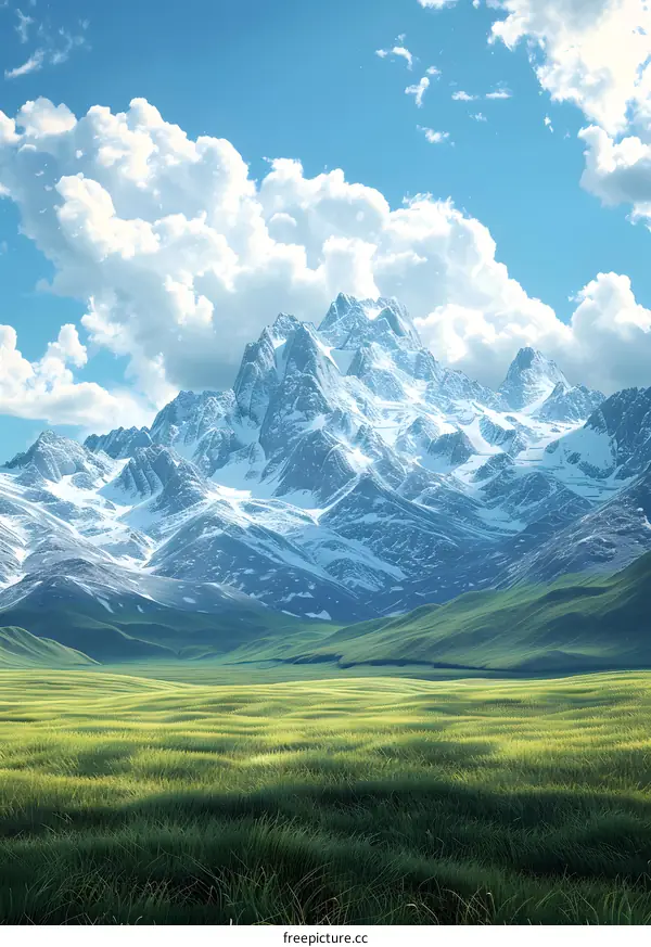 The mountain scenery