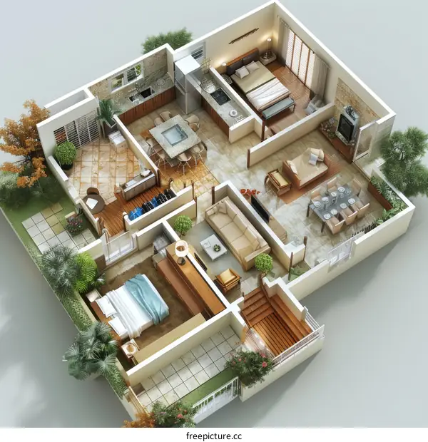 3D home interior design