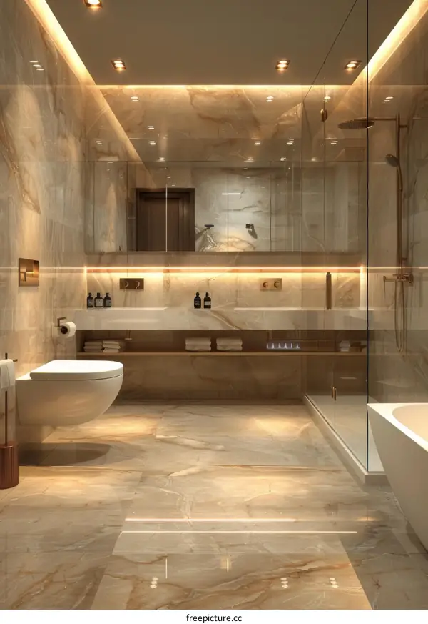 Bathroom Space Design Renderings