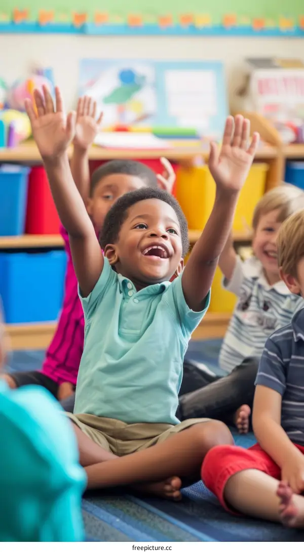 踴躍發言的小朋友們