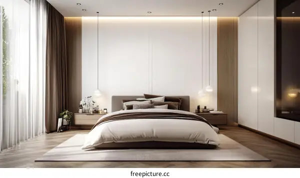 Modern Bedroom Interior Design Illustration