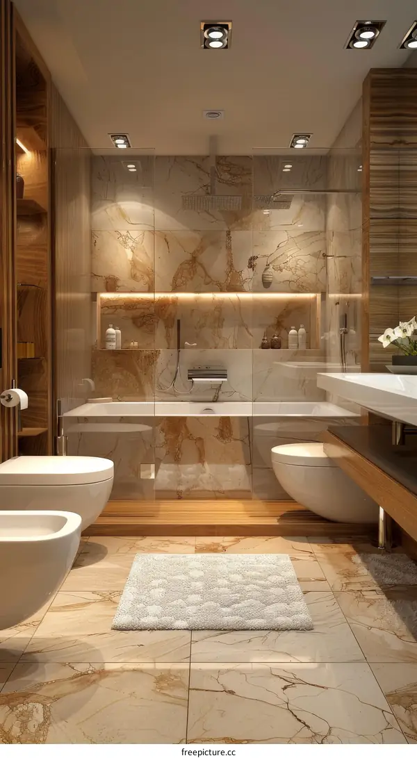 Modern Luxurious Bathroom Interior Design