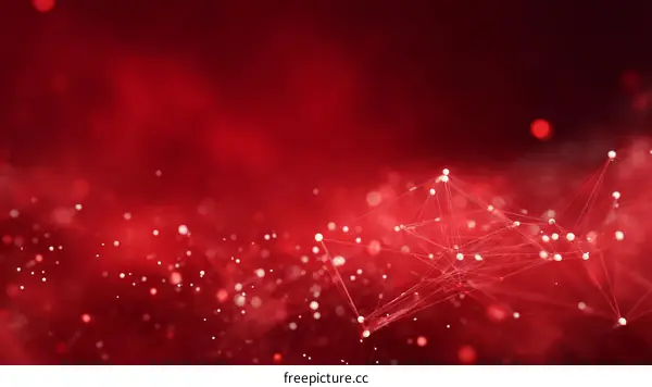 Abstract Red Network Background Design