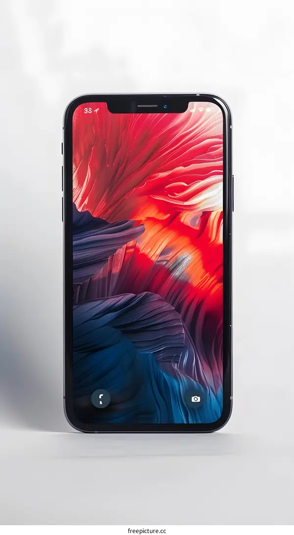 Abstract Phone Wallpaper with Colorful Swirls