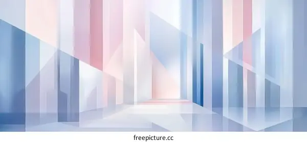 Abstract Geometric Architecture Illustration