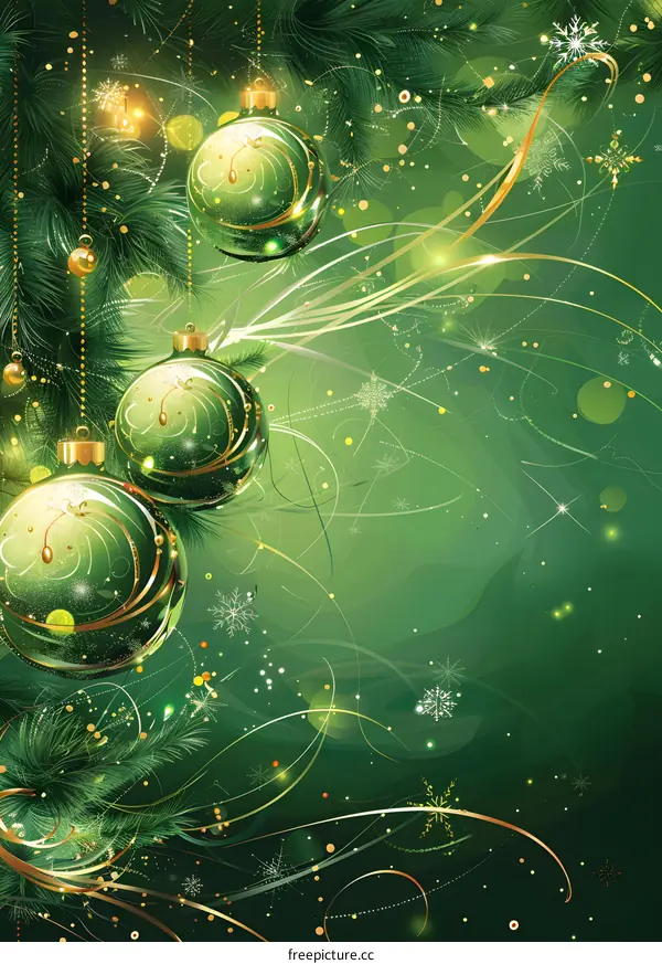 Christmas Green Background