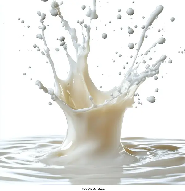 Milk Splash Closeup Photography
