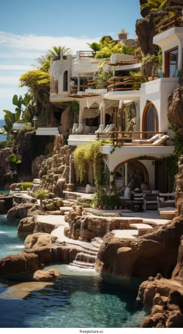 Luxury Modern Villa with Infinity Pool on Cliffside