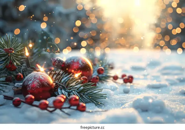 Festive Christmas Decorations: Sparkling Lights & Joyful Gatherings