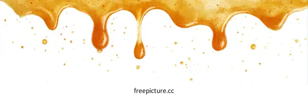 Honey Dripping Down Texture Image