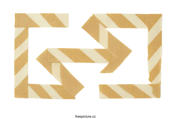 [Transparent Background PNG]Striped Tape Art Design