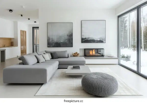 Modern Scandinavian Living Room Interior Design