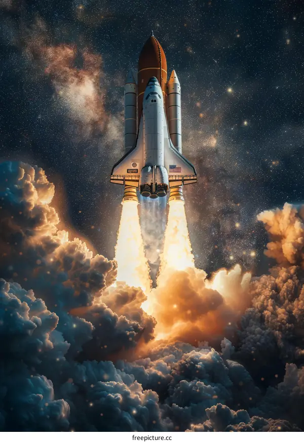 NASA's Space Shuttle Atlantis Takes Flight