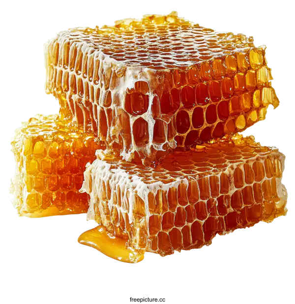 [Transparent Background PNG]Honeycomb Close Up Food Photography
