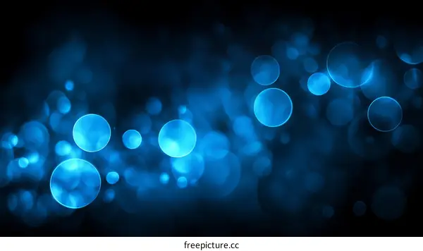 Abstract Blue Bokeh Background Design