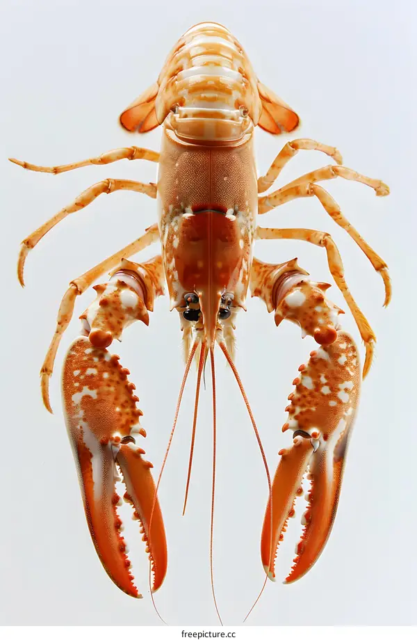 A close up of a lobster