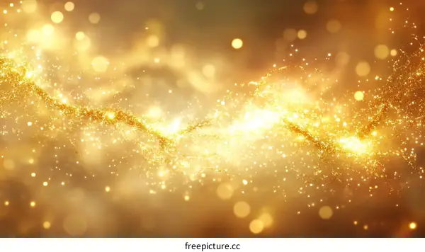 Golden Sparkling Abstract Background