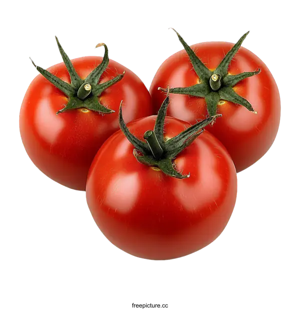 [Transparent Background PNG]Fresh Red Tomatoes Close-up