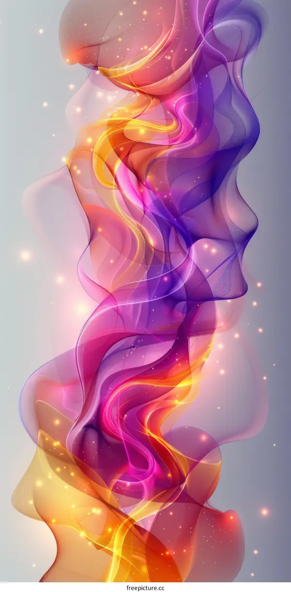 Abstract Colorful Flowing Forms