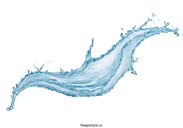 [Transparent Background PNG]Water Splash Abstract Design