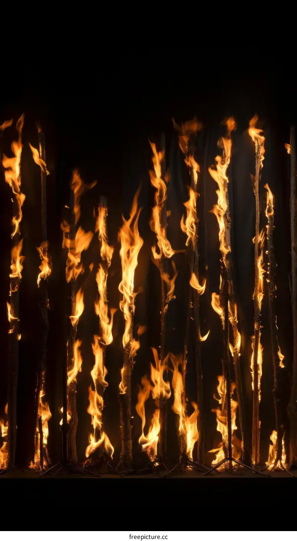 Fire Art Installation