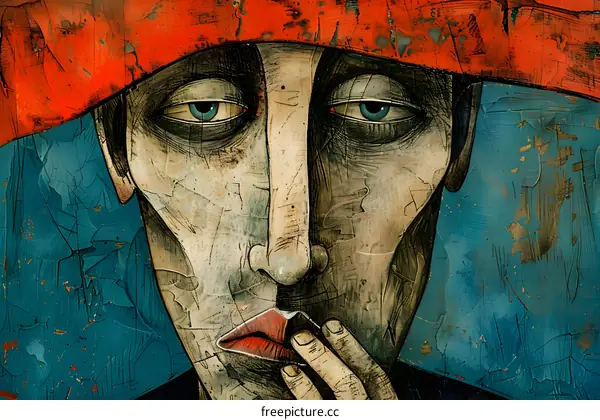 Portrait of a Man with a Red Hat