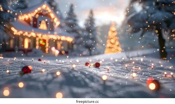 Christmas Snow Scene