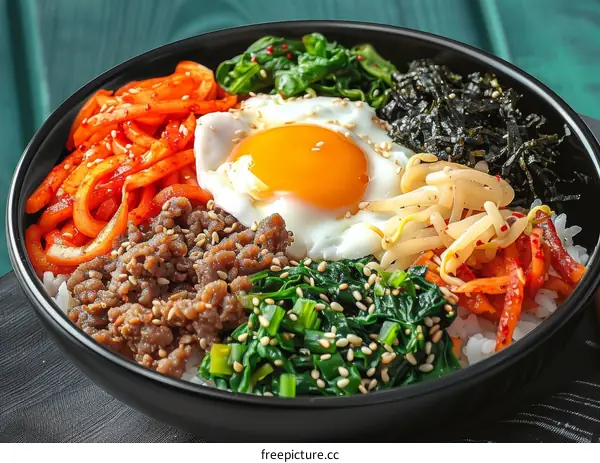 Korean Bibimbap: A Colorful and Delicious Rice Bowl