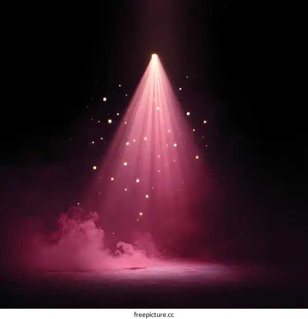Pink Stage Light Effect Illustration