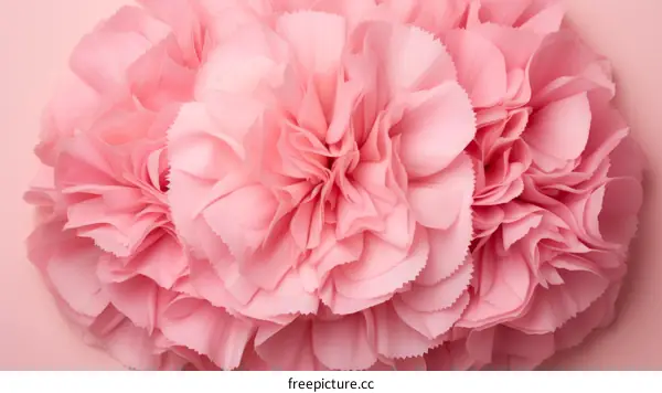 Delicate Pink Paper Flowers
