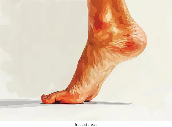 Foot of a person