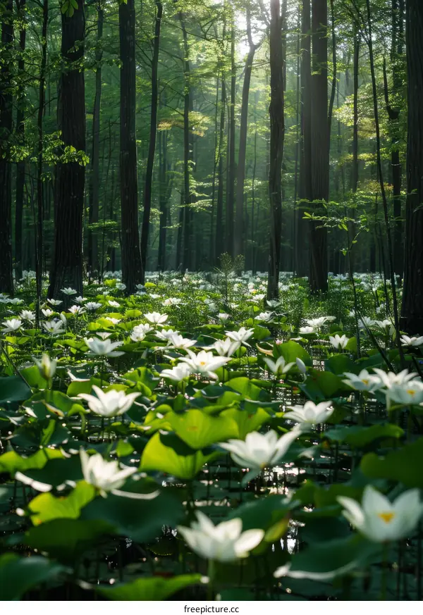 White Lotus in the Forest