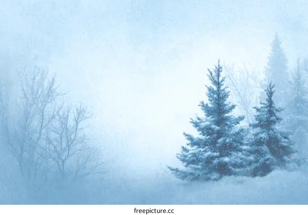 Winter Wonderland Snow Covered Trees