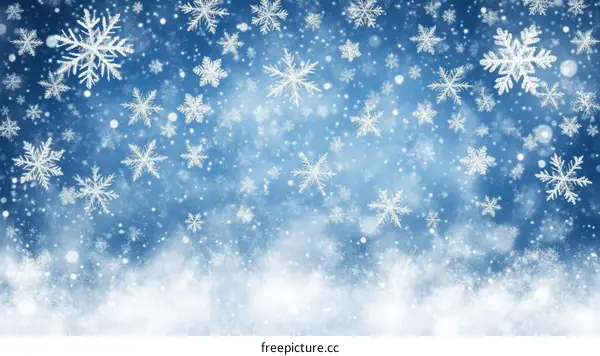 Winter Snowflakes Background Design
