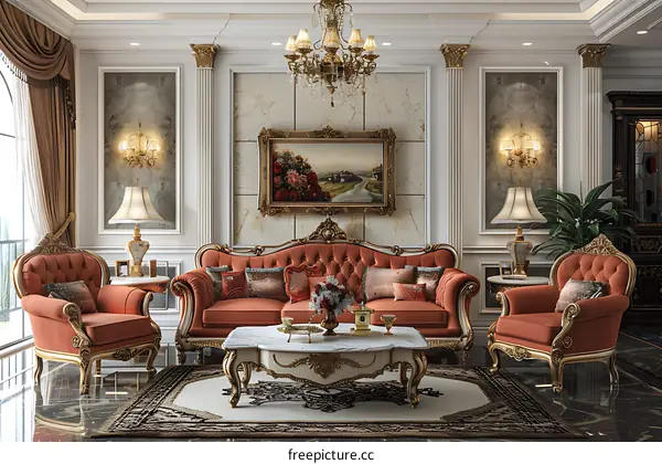 European style living room