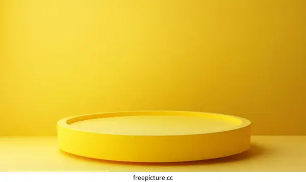 Abstract Yellow Podium Design Illustration