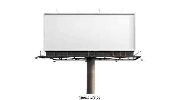 [Transparent Background PNG]Blank Billboard Advertisement