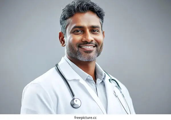 Portrait of a Smiling Doctor
