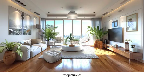 Indoor Plants and Modern Minimalist Home Decor