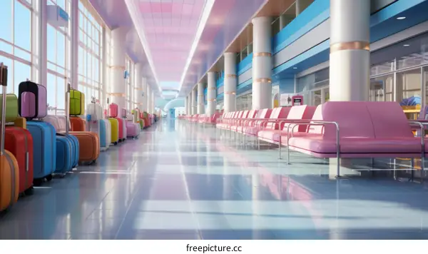 Pastel Kawaii Airport Terminal