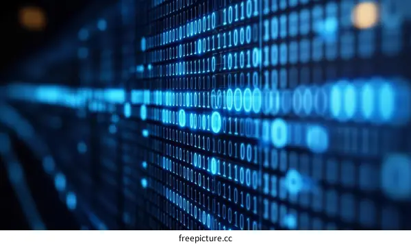 Binary Code Abstract Background Design