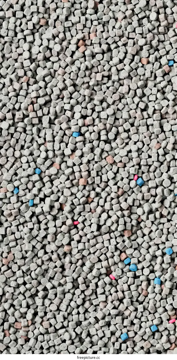 Close-up image of cat litter