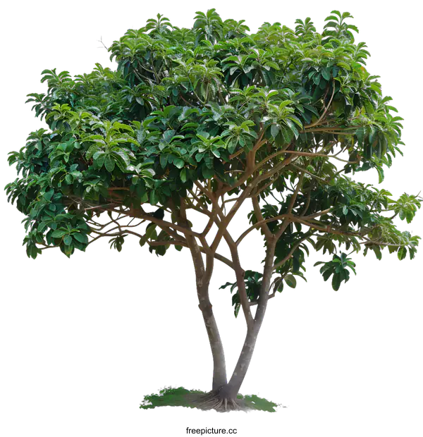 [Transparent Background PNG]Green Tree Isolated On White Background