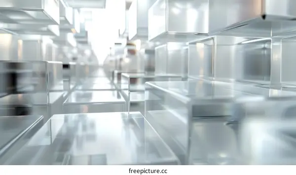 Geometric Crystal Structure Render