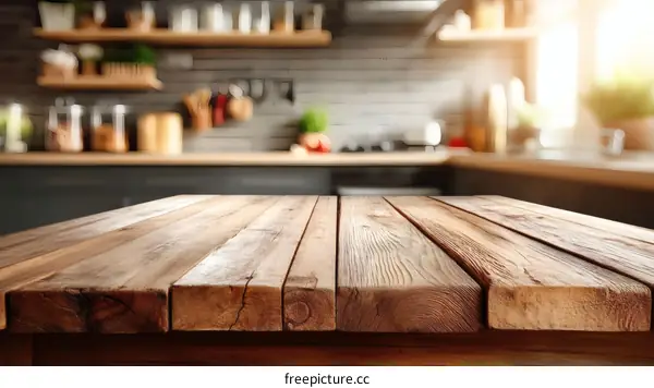 Rustic Kitchen Table Top