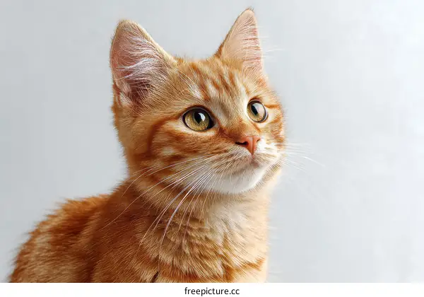 Ginger Cat Portrait Close Up