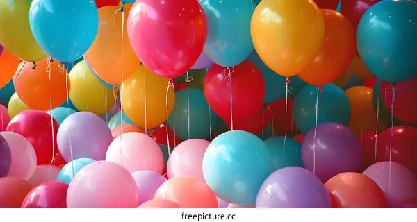 Colorful Balloons Background