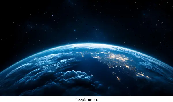 Earth from Space at Night