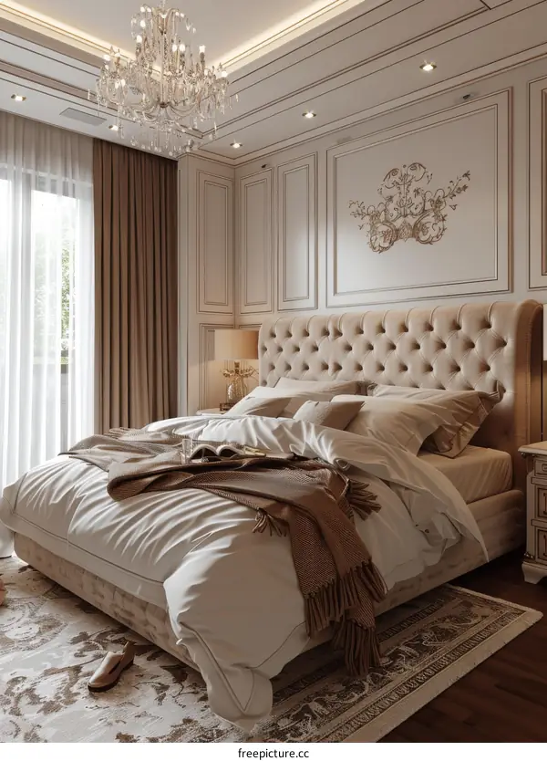 Luxury Bedroom Interior Design Illustration